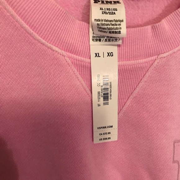 Women’s Victoria’s Secret Pink sweatsuit Sz XL NWT. - Picture 3 of 12